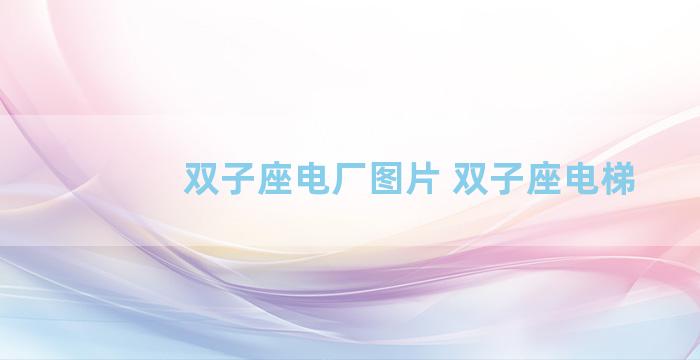 双子座电厂图片 双子座电梯
